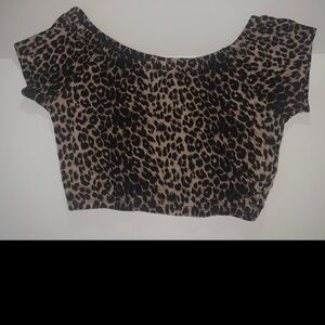 Leopard Print Crop Top